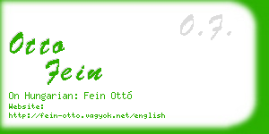otto fein business card